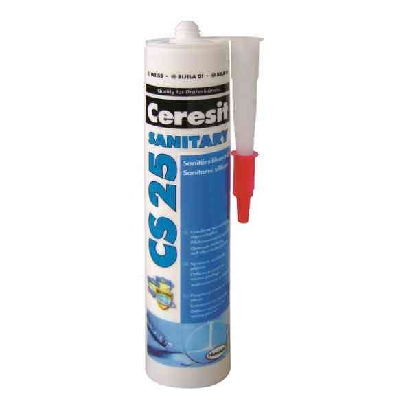 Ceresit CS25 Silicone Sanitario Bianco 280ml 01 Sigillante