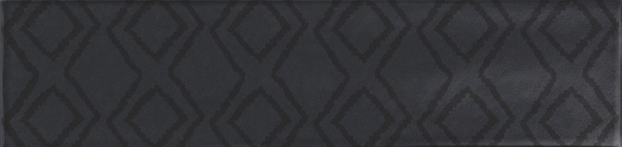 Recer Magnes piastrella 7,5x30 nero Decor Black