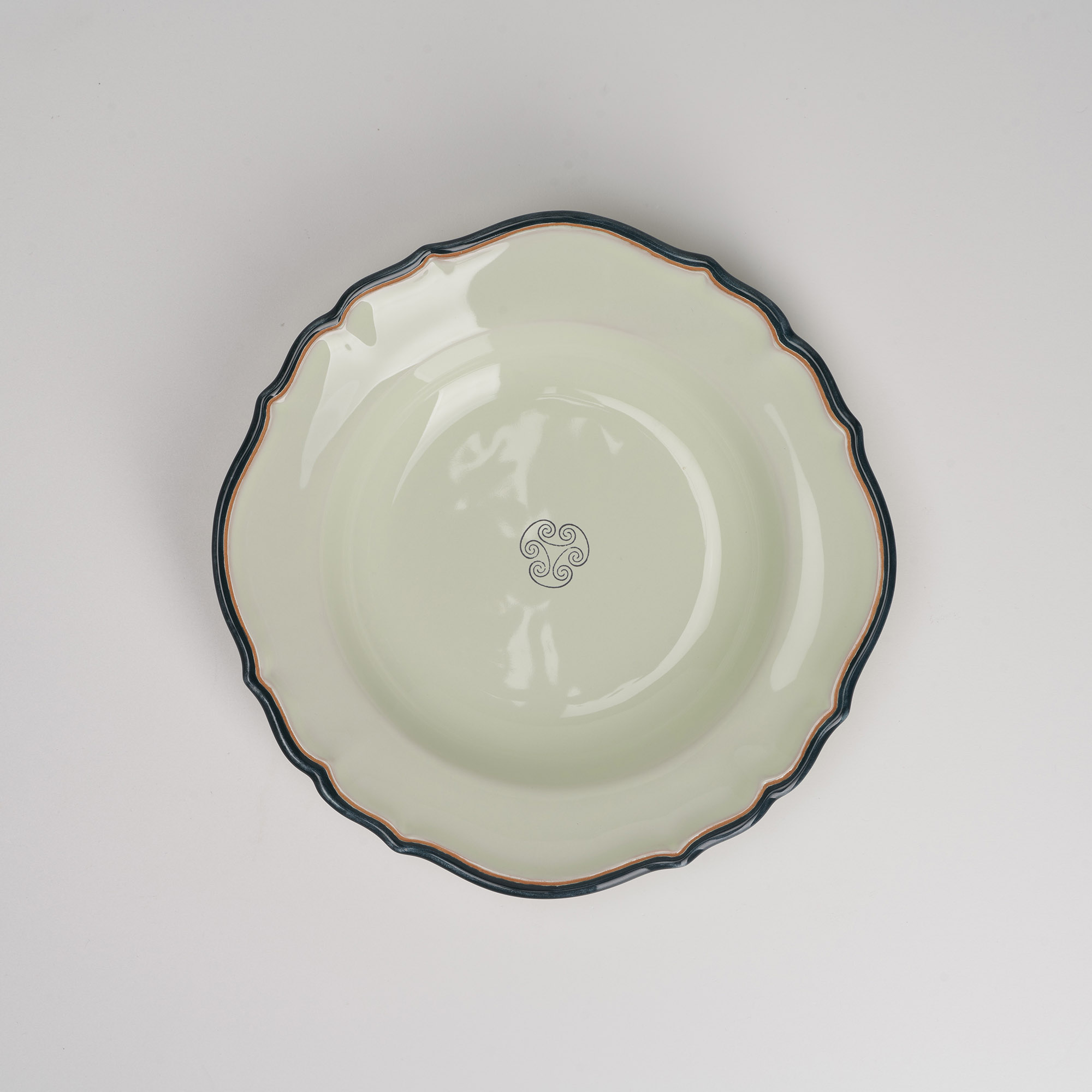 Cerasarda Arte Tavola Monogram fondina Velluto Botanico