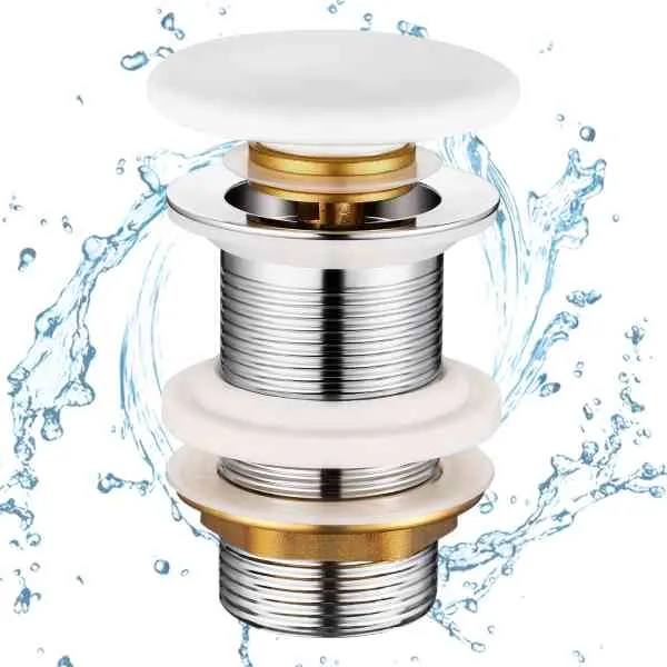 SDR Ceramiche Click-Clack piletta bianco lucido