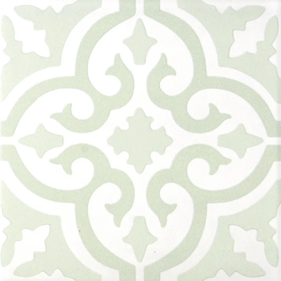 Recer Lamour Posh Green 20x20 piastrella verde naturale