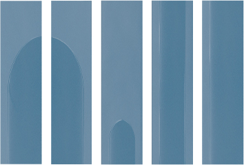 Recer Signature Loop Dusty Blue M7,5x30 piastrella blu
