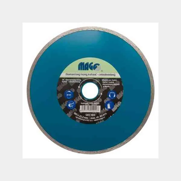 Magg Super disco diamantato 180 mm liscio per ceramica