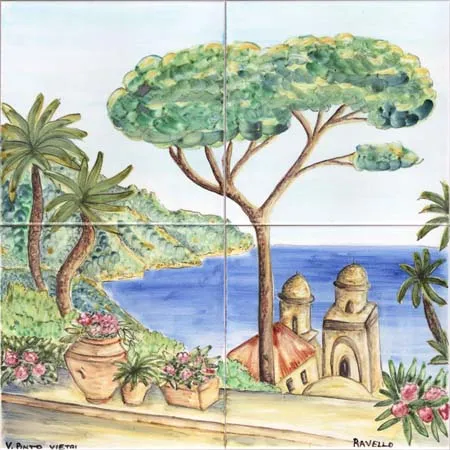 Ceramica Pinto Animali VP18281 pannello ceramica 40x40 decoro mano