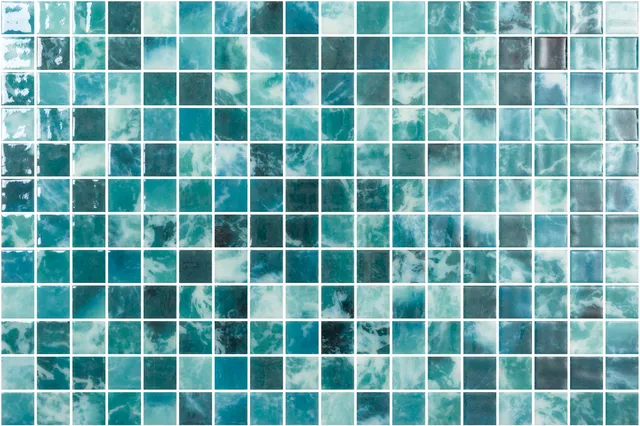 SQ Mosaic Identity Midori mosaico turchese 25x25