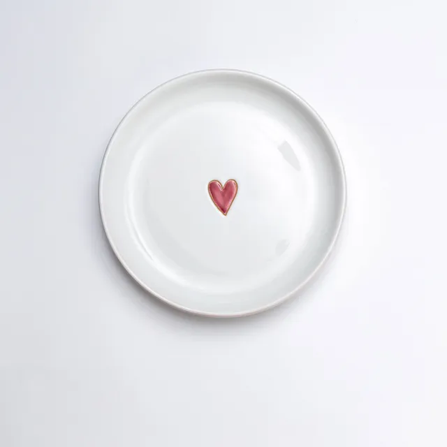 Cerasarda Arte Tavola Cuore piatto fondo 22,5 cm ceramica