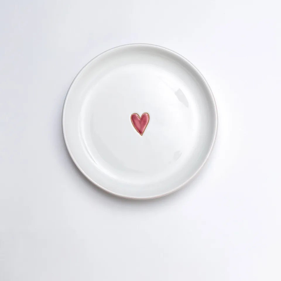 Cerasarda Arte Tavola Cuore piatto fondo 22,5 cm ceramica