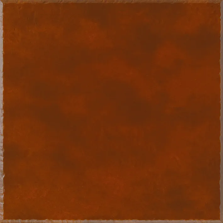 Recer Rustico Red 13x13 campione piastrella rossa semilucida