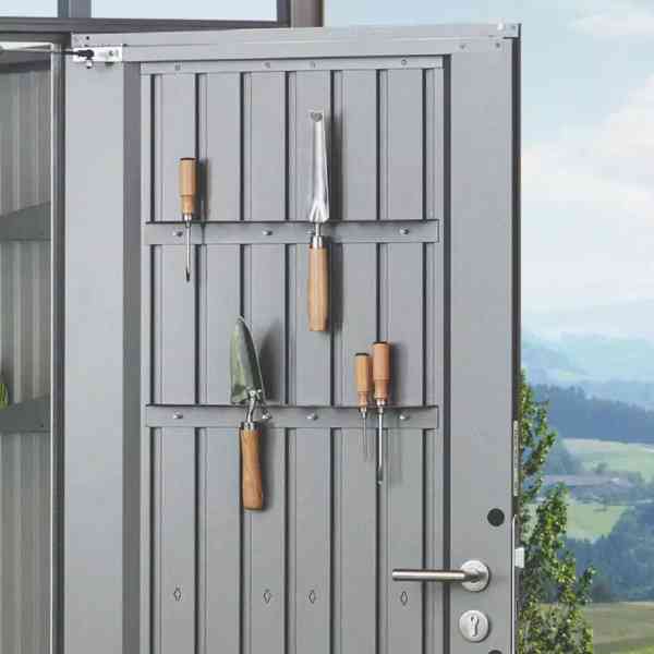 Biohort Europa casetta giardino metallo grigio scuro 244x300
