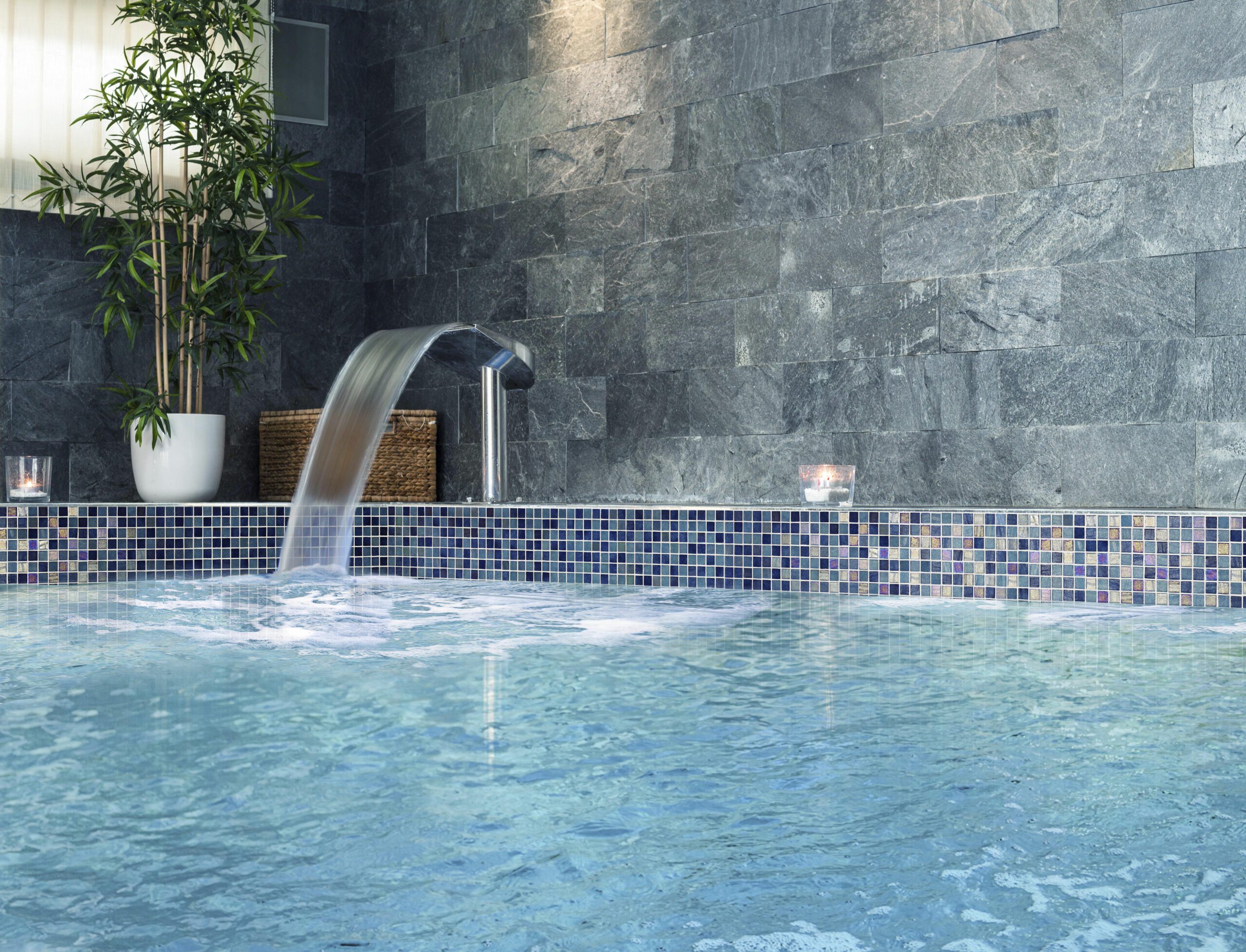 SQ Mosaic Pearl Ray mosaico turchese lucido perlescente