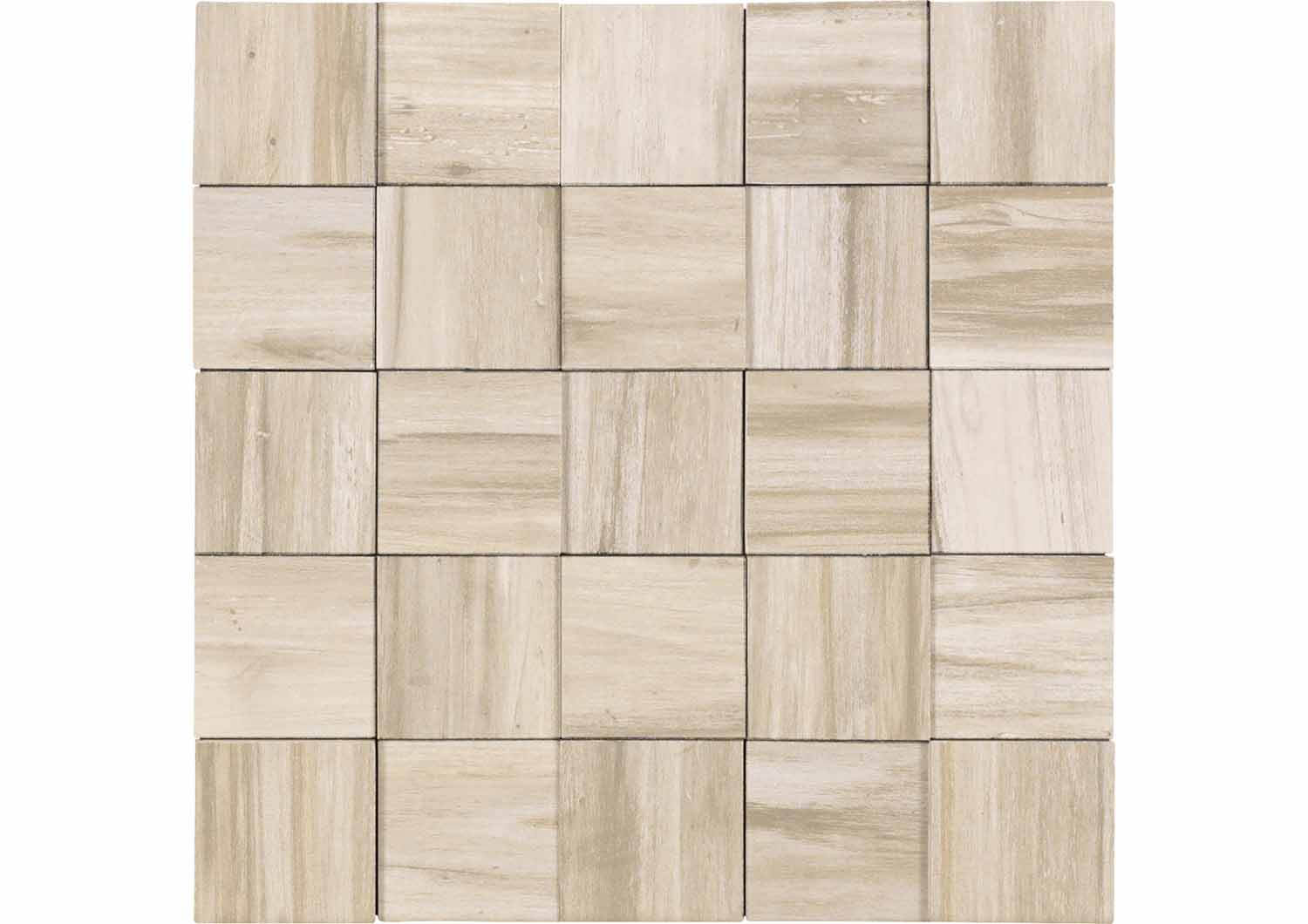 Roca Tiles Malla Maple mosaico effetto legno maple
