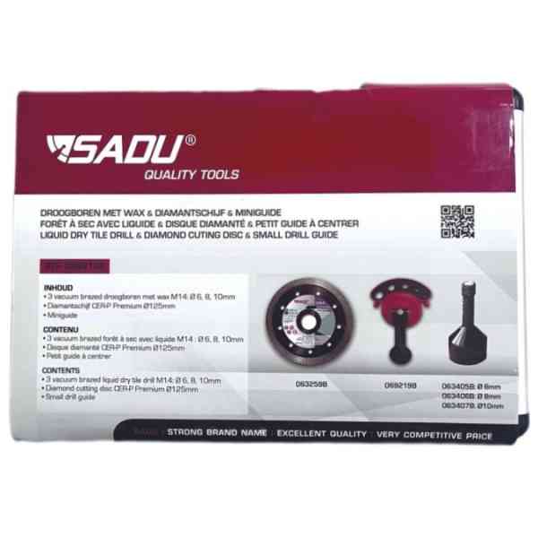 Sadu kit frese diamantate M14 6-8-10+125 mm dima
