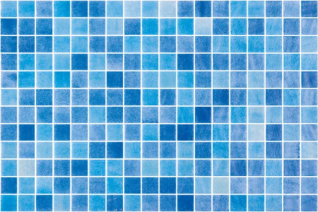 SQ Mosaic Genuine Tetra mosaico blu lucido sfumato