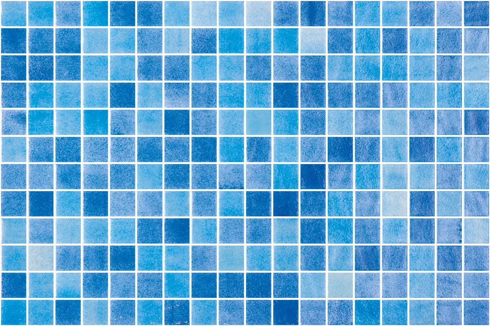 SQ Mosaic Genuine Tetra mosaico blu lucido sfumato