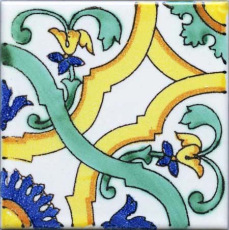 Ceramica Pinto Mare VP1285 piastrella decoro mano