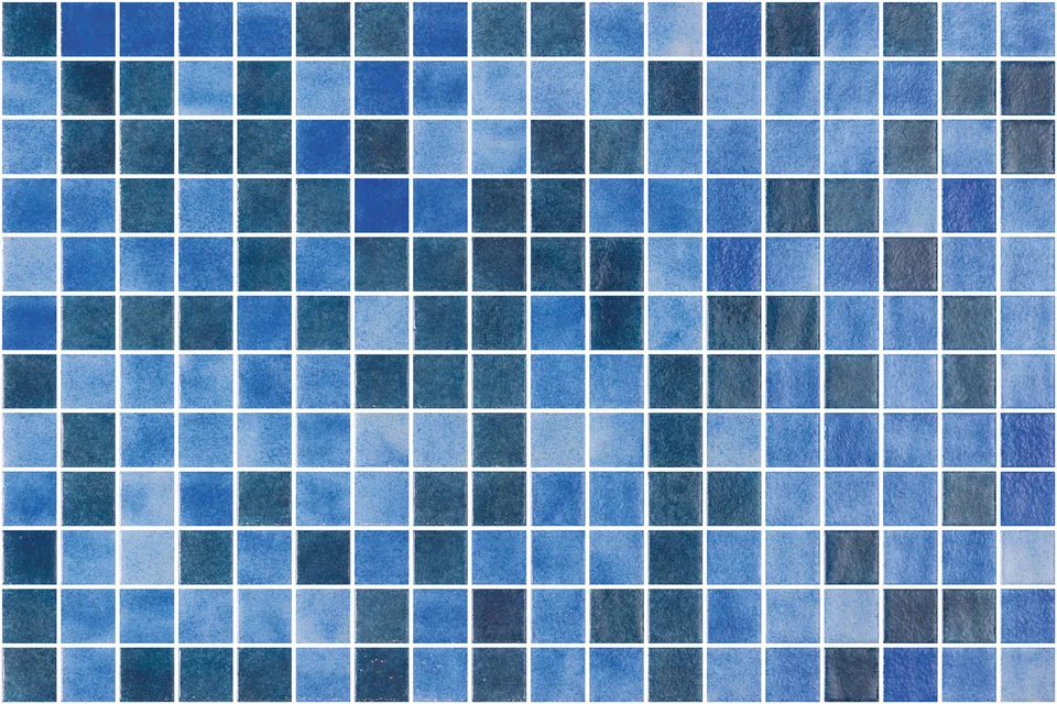 SQ Mosaic Genuine Koi mosaico blu scuro lucido sfumato