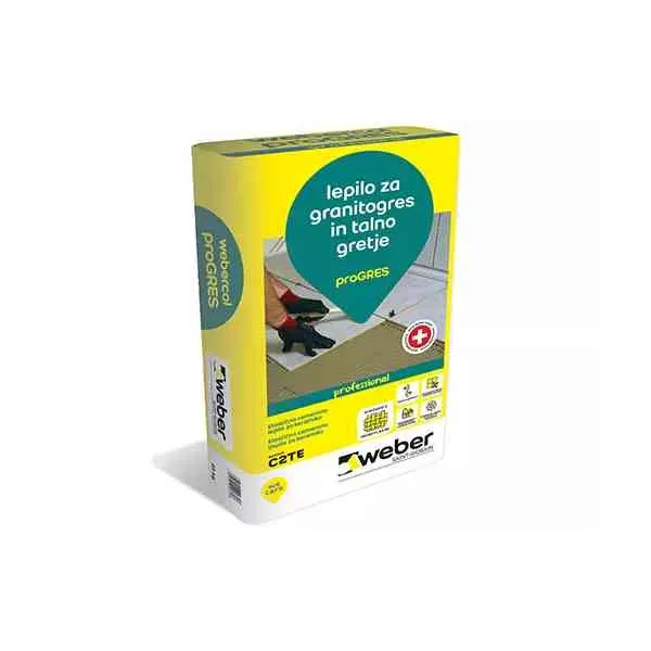 Weber Webercol Progres C2TE colla piastrelle 25 kg per gres