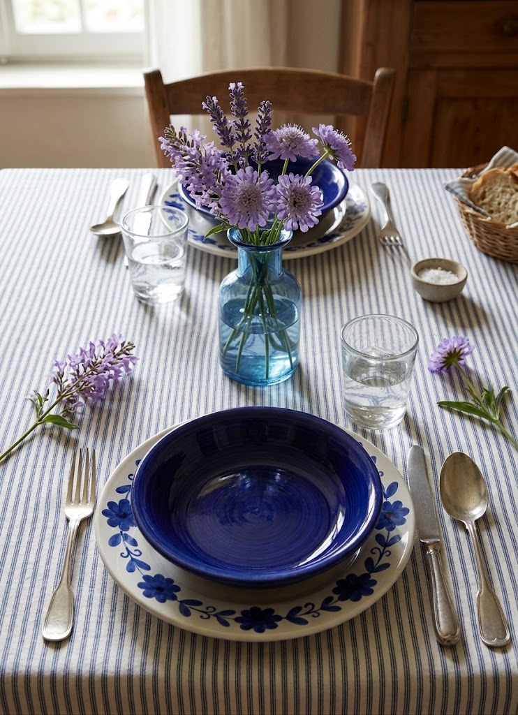 CERAMICA PINTO Pennellato VP12228 piatto fondo blu a pennello