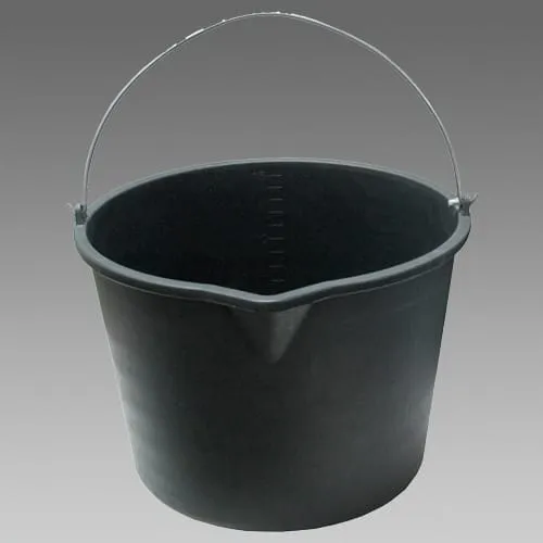 Den Braven secchio muratore PVC nero 20 L con beccuccio