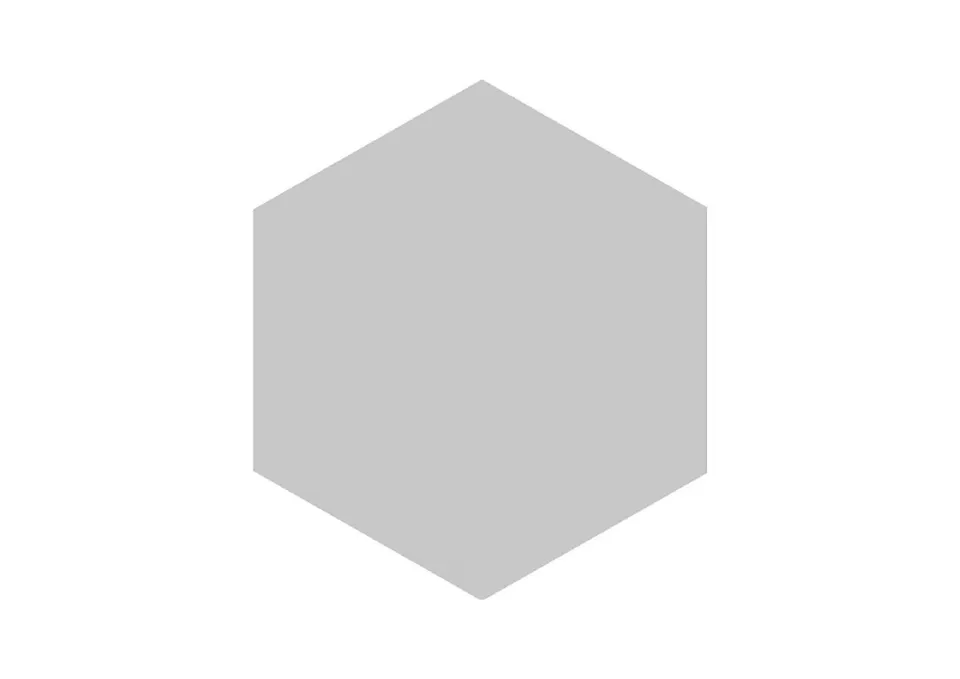 Roca Block Hexagon Gris Mate piastrella esagonale