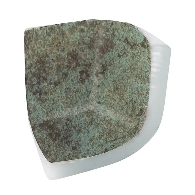 SQ Mosaic Special Finishes AB4 Okoze pezzo gradino verde opaco