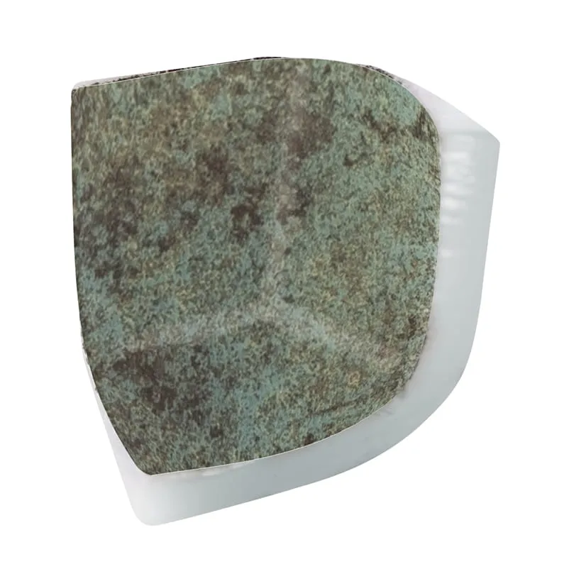 SQ Mosaic Special Finishes AB4 Okoze pezzo gradino verde opaco