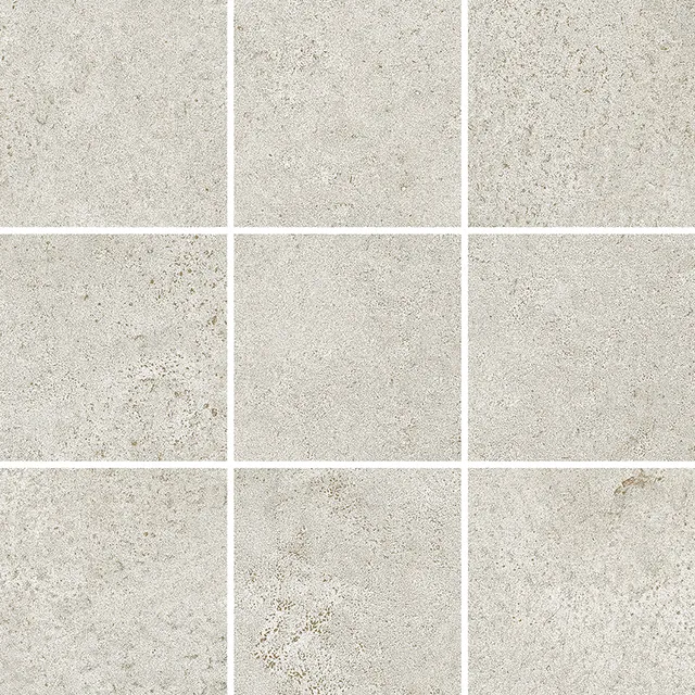 Recer Metalcrete Warm Silver M10x10 piastrella mosaico argento