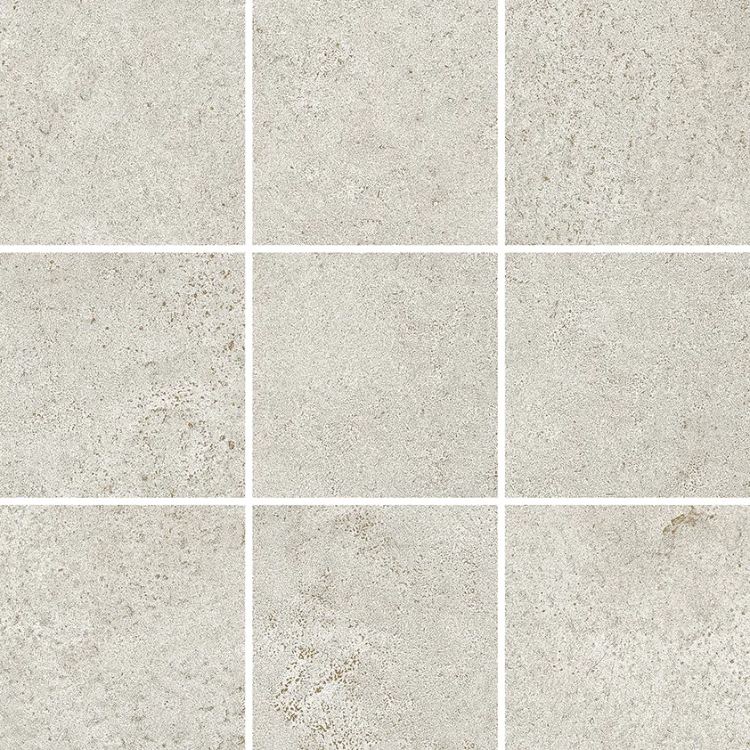 Recer Metalcrete Warm Silver M10x10 piastrella mosaico argento