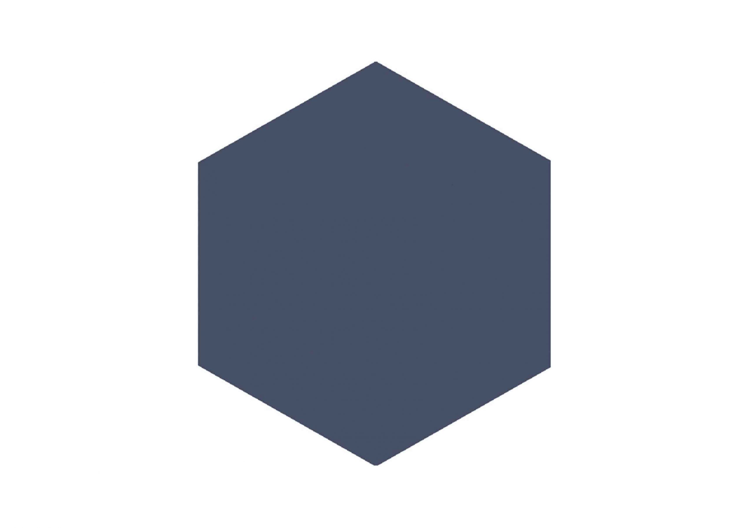 Roca Block Hexagon Azul Mate piastrella esagonale blu