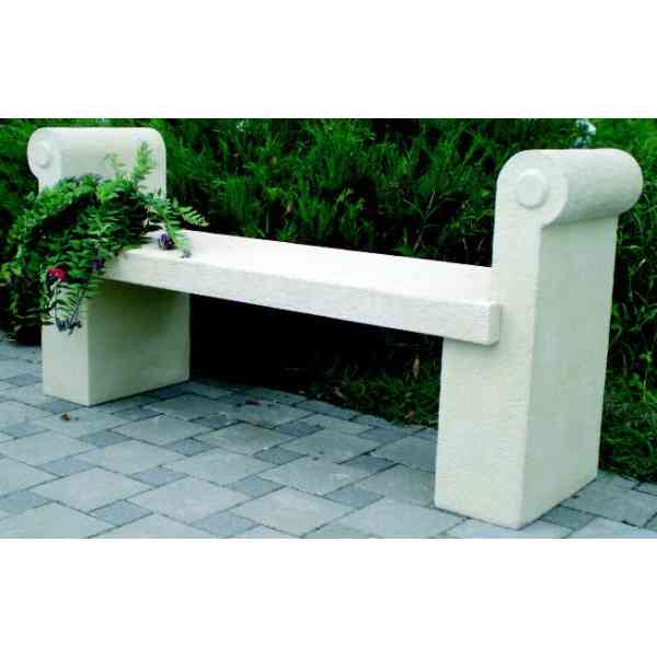 Art Beton Panchina cemento 150x75x45 cm grigia giardino