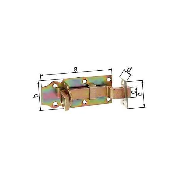 GAH Alberts catenaccio zincato 100x40 mm porta