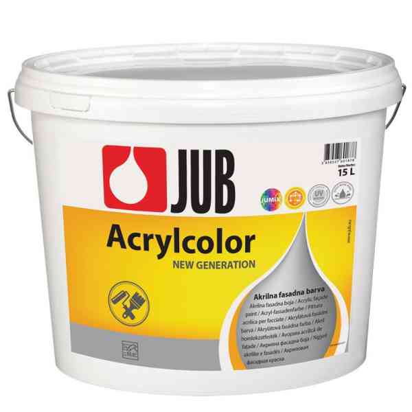 Jub Acrylcolor 1001 pittura per facciate bianca 15 L