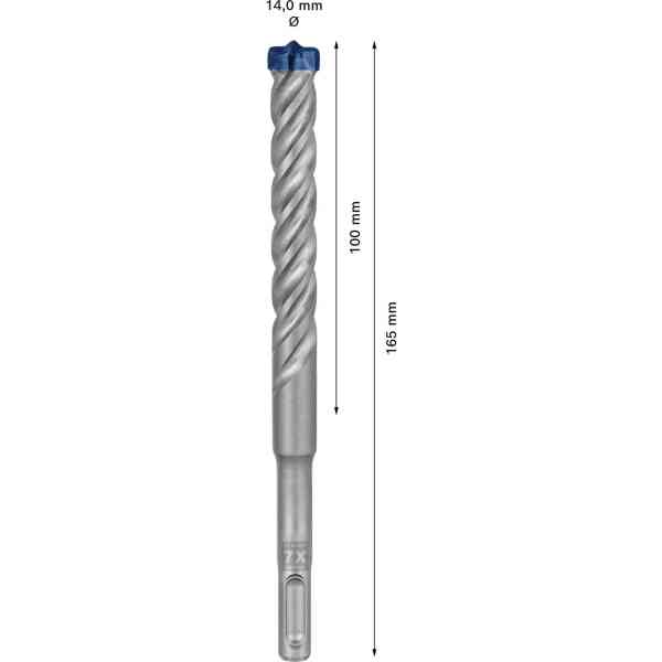 Bosch Expert SDS Plus-7X punta muro 14x100x165 mm