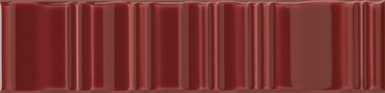 Recer Cromina Glide Deep Red 7,5x30 piastrella rossa