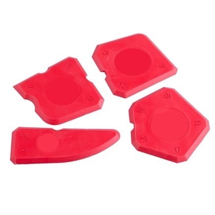Arida spatole silicone kit 4 pezzi per fughe lisce