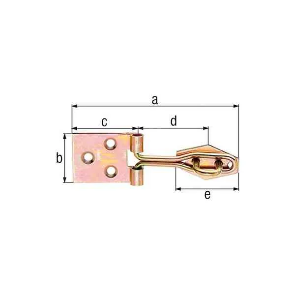 GAH Alberts Catenaccio Filo Ritorto 60x31,5 mm Ferro