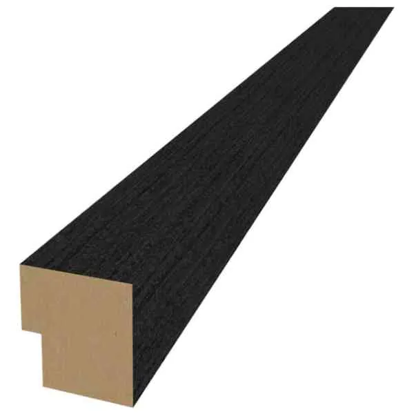 Pannello Acustico Rovere Nero Profilo 270 cm Legno