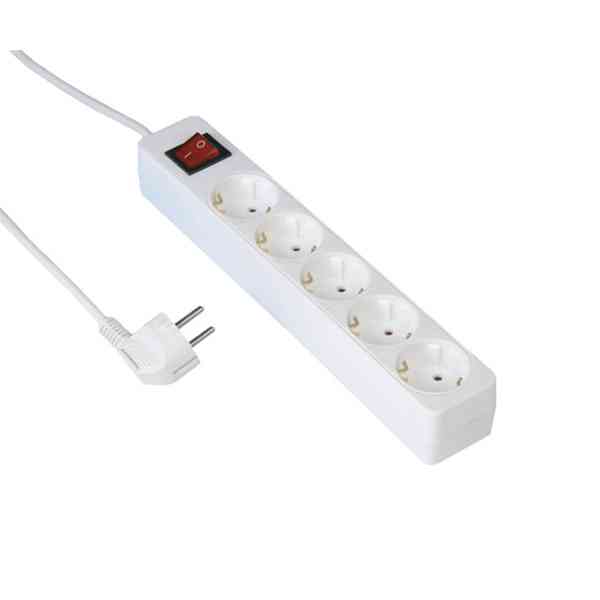Popar prolunga elettrica 5 prese interruttore 3 m