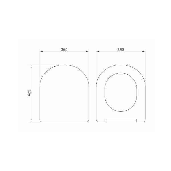 Perla copriwater duroplast tavoletta WC bianco soft close take off