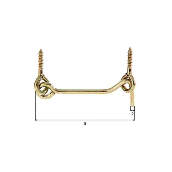 GAH Alberts gancio antivento 80x3,9 mm tempesta