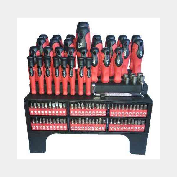 Magg Pro set cacciaviti 100 pezzi con supporto inserti e bit