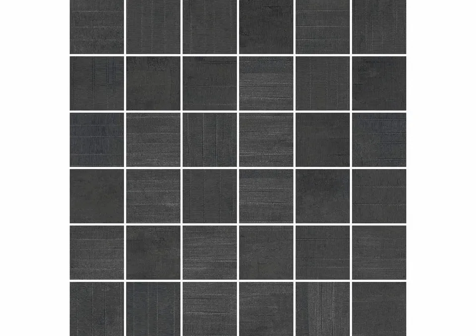 Roca Malla Negro mosaico nero effetto metallo