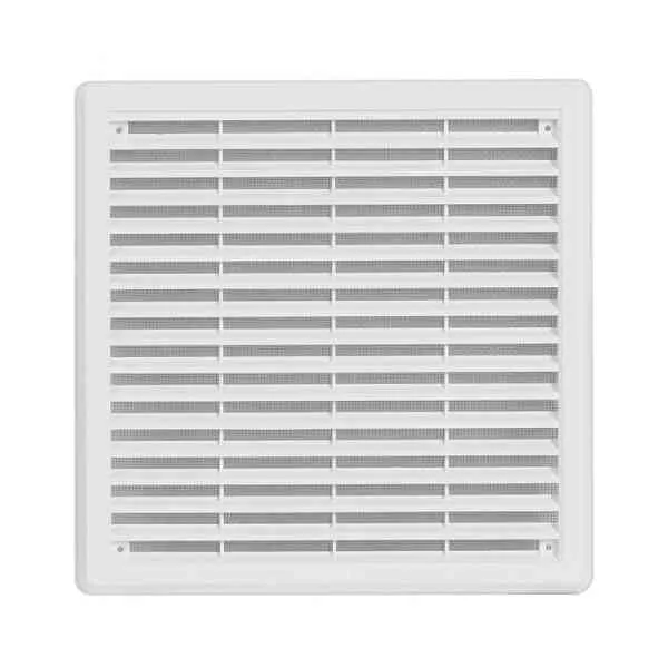 Haco griglia aerazione 250x250 mm bianca con rete a viti