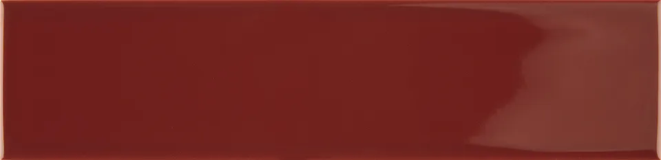 Recer Cromina Deep Red 7,5x30 Piastrella Brilho