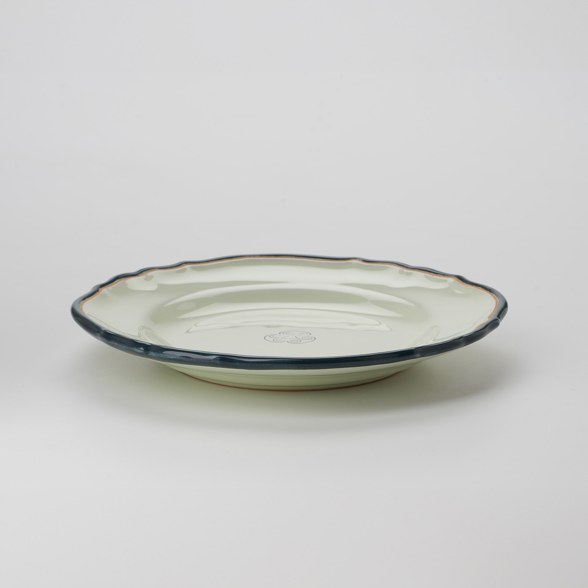 Cerasarda Arte Tavola Monogram Piattino Dessert Botanico Ceramica