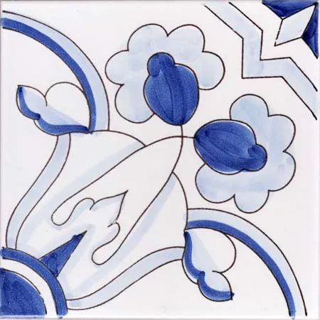Ceramica Pinto Paesaggi VP18116 piastrella maiolica paesaggio mano