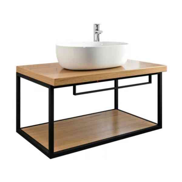 Armal Indy mobile bagno 80x50 rovere nero sospeso