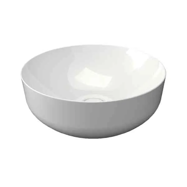 SDR Ceramiche Lake 1 Lavabo 42x42x17,5 cm Bianco Lucido