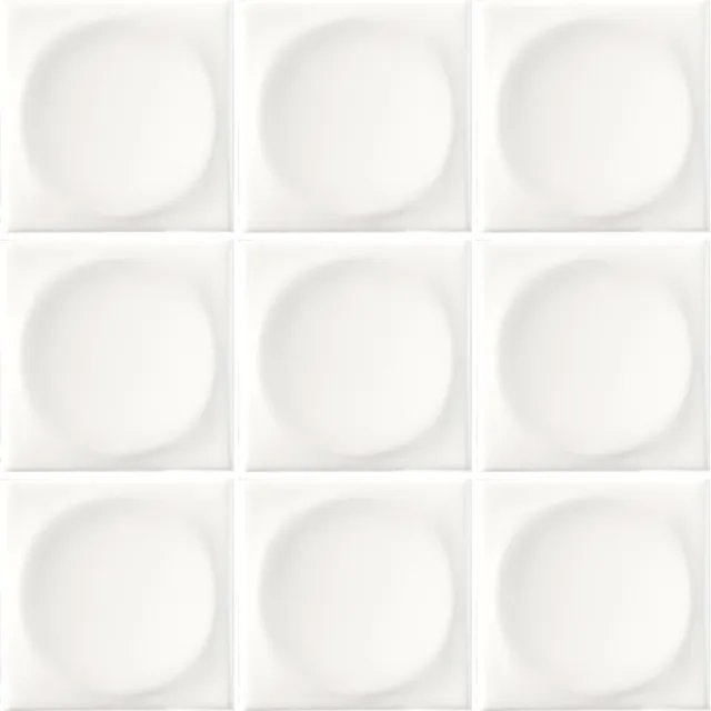 Recer Naprec On White M10x10 mosaico bianco brilho
