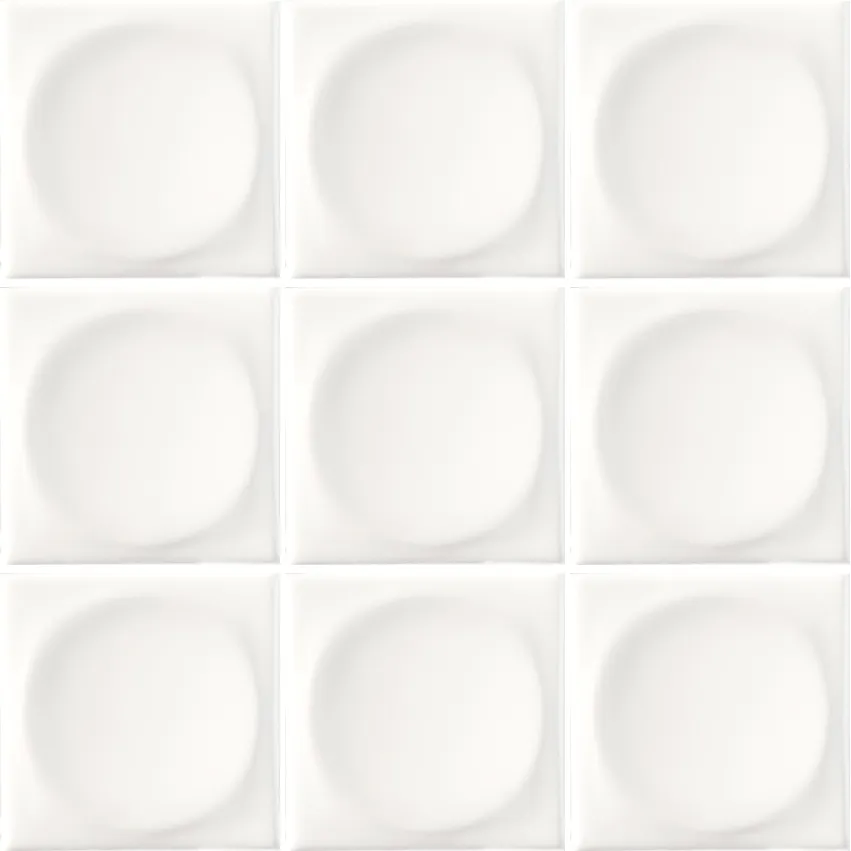 Recer Naprec On White M10x10 mosaico bianco brilho